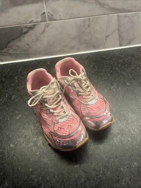 Veneta Silver and Pink Sneakers